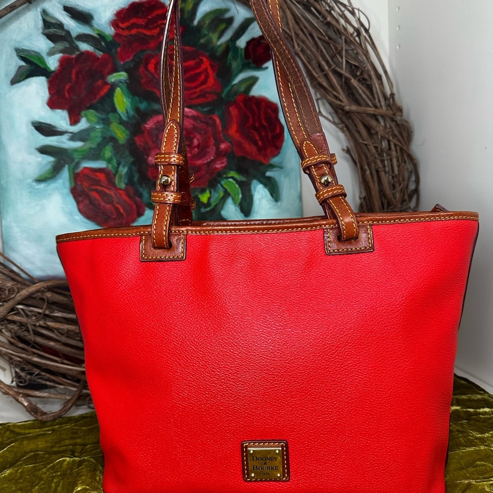 Dooney & Bourke Vibrant Red/Orange Tote